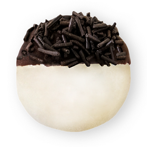 #15 MOCHI GELATO DI PANNA CON FONDENTE NERO & GRANELLA DI CIOCCOLATO NERO